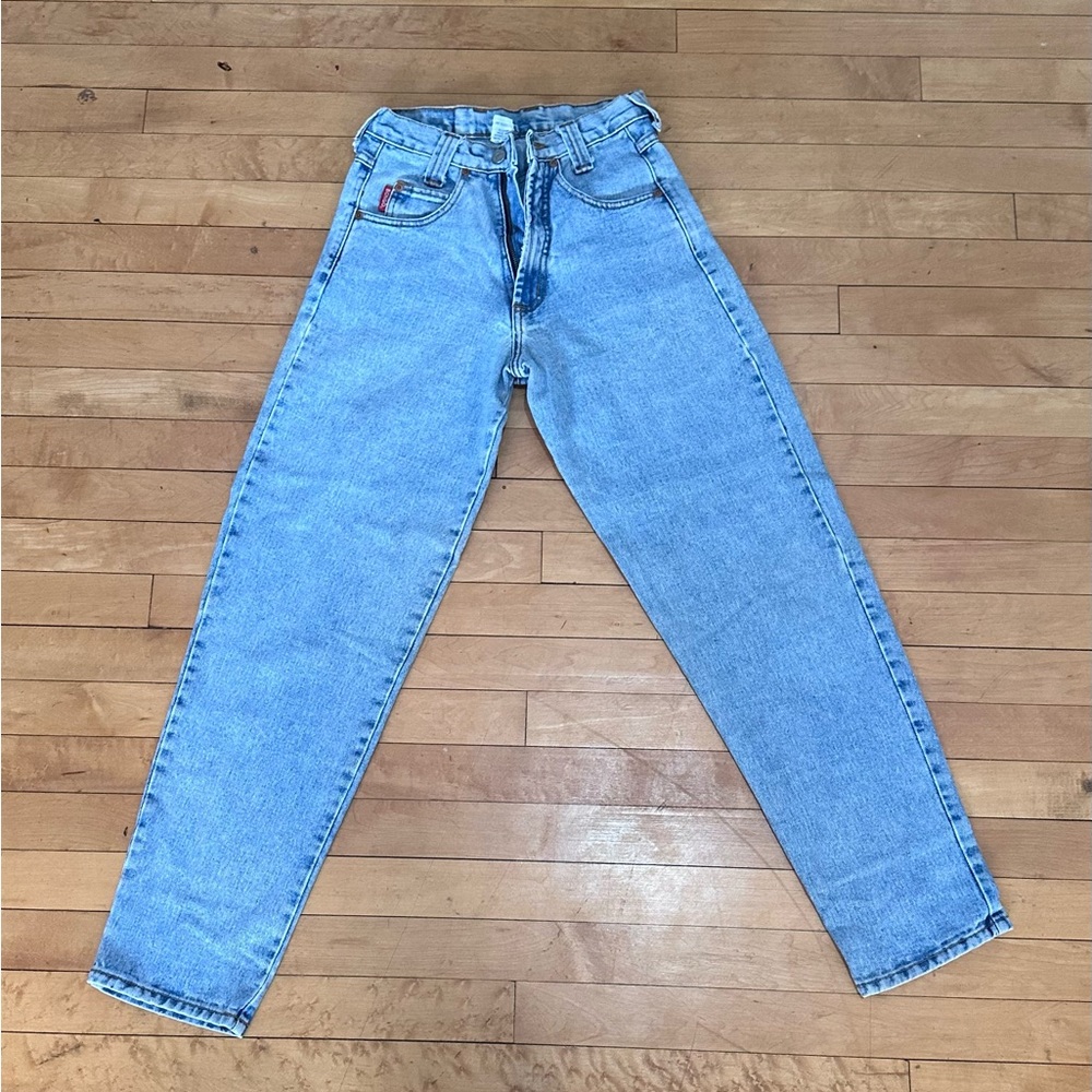 Vintage BONGO Light Blue High-Rise Tapered Mom Jeans